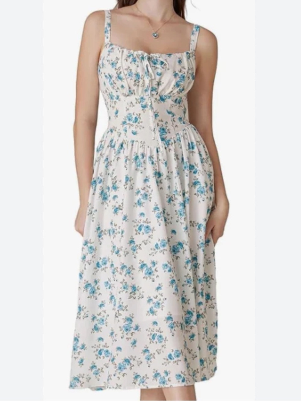 Hottest Milkmaid Summer Floral Midi Dress size S